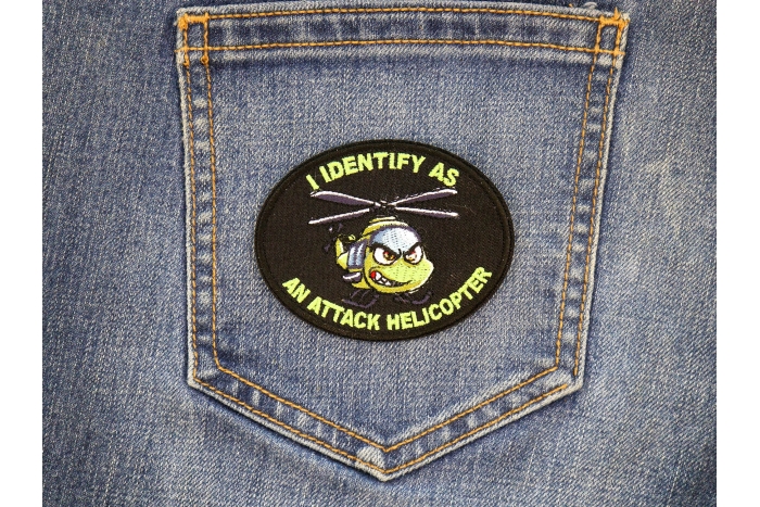 I identify as an attack Helicopter Patch shown on jeans