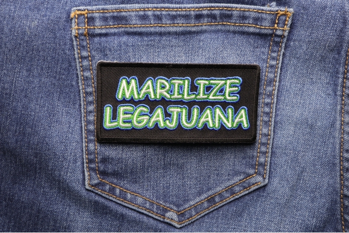 Marilize Legajuana Patch shown on jeans
