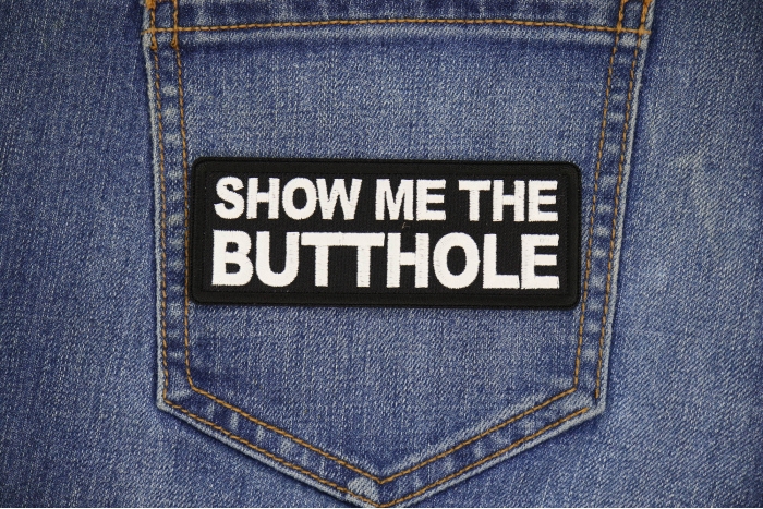 Show me The Butthole Patch shown on jeans