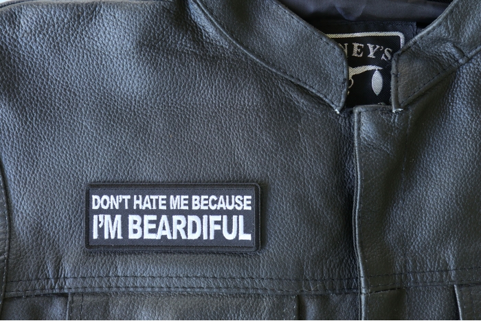  shown on leather vest