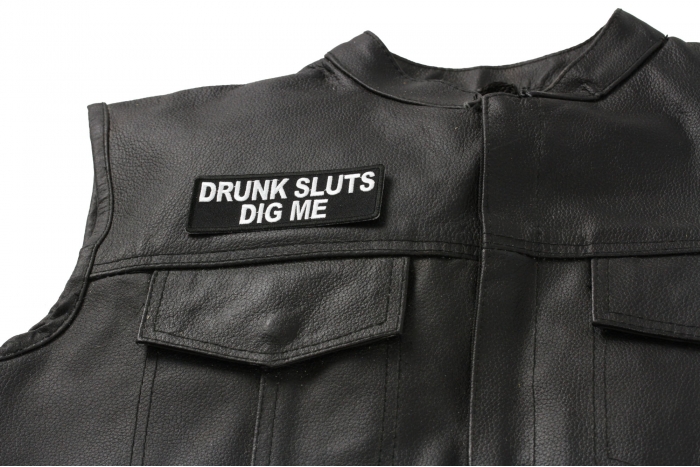  shown on leather vest