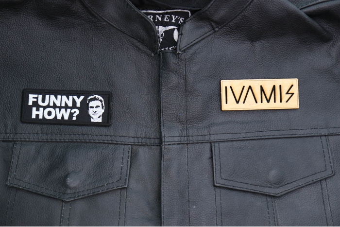 Funny How Good Fella Patch, Funny Saying Patches, Sew or Iron on Patch shown on leather vest