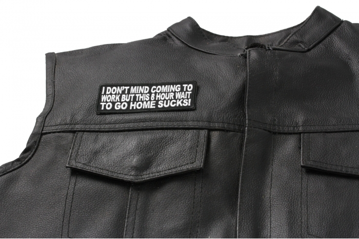  shown on leather vest