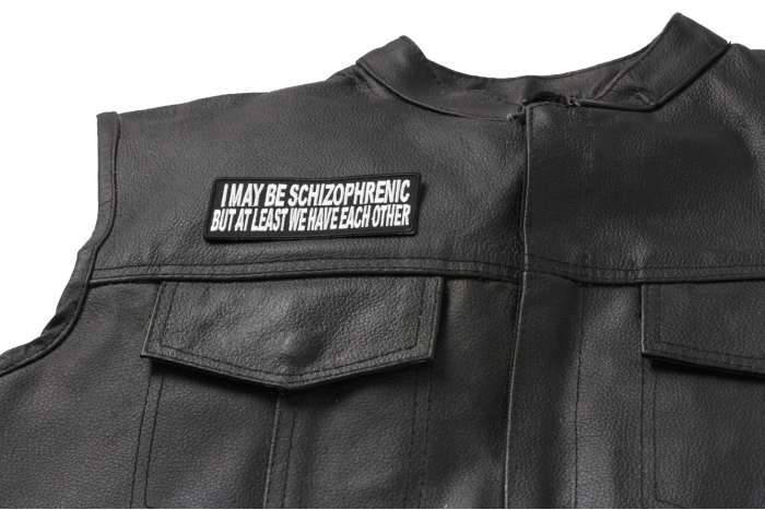  shown on leather vest