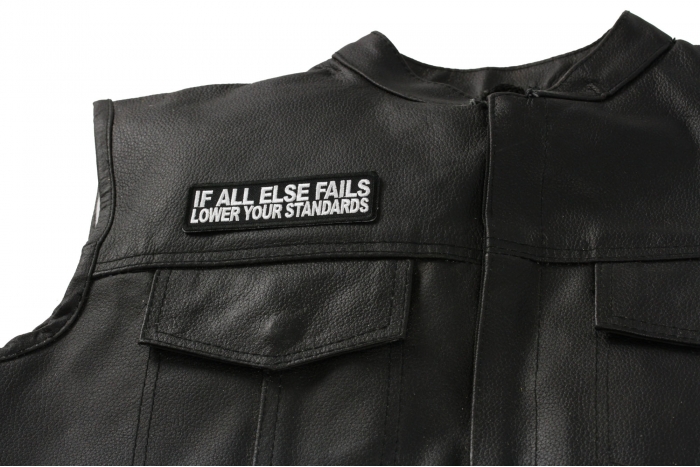  shown on leather vest