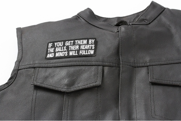  shown on leather vest