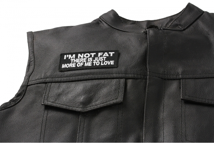  shown on leather vest