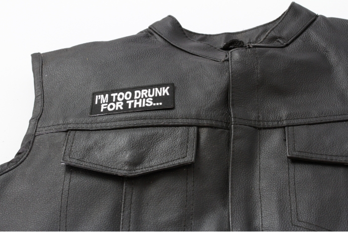  shown on leather vest