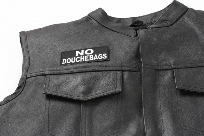  shown on leather vest