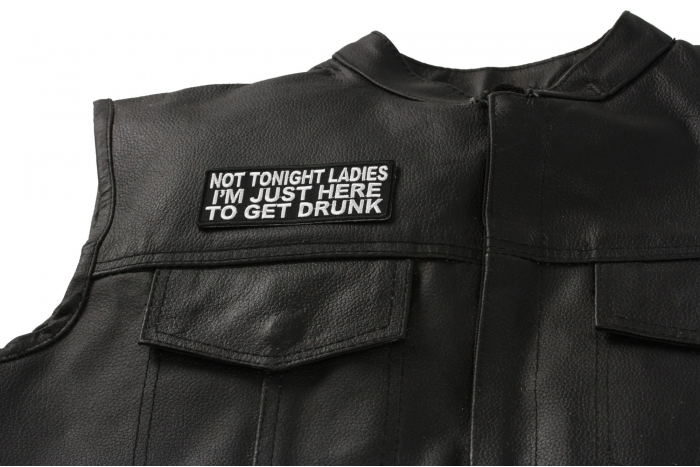  shown on leather vest