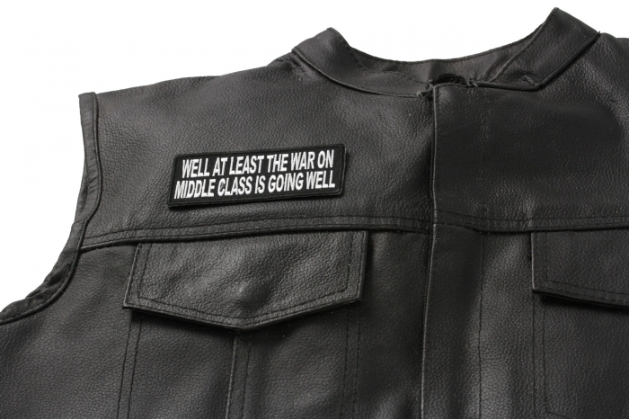  shown on leather vest
