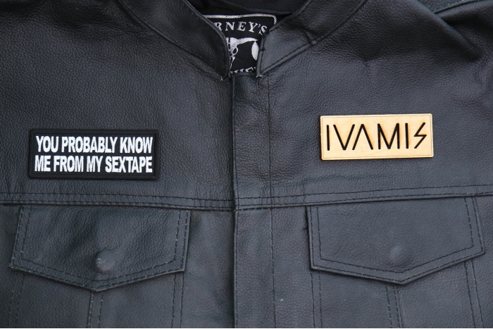 You probably know me from my Sextape Patch, Funny Saying Patches, Sew or Iron on Patch shown on leather vest
