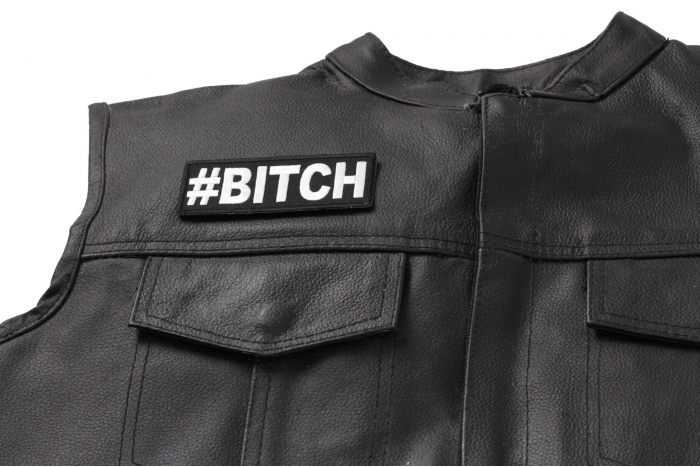  shown on leather vest
