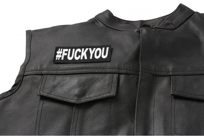  shown on leather vest