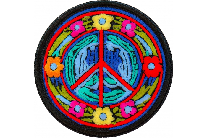 Hippie Daisies Peace Patch