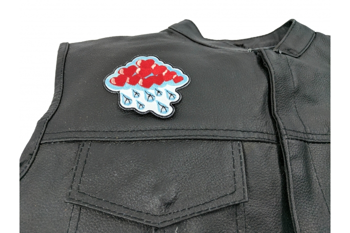  shown on leather vest
