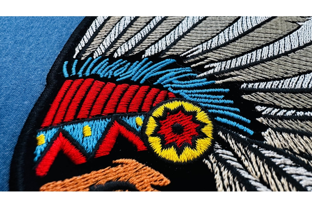 Embroidery Patches For Clothing Indian Feather Headdress Bag - Temu