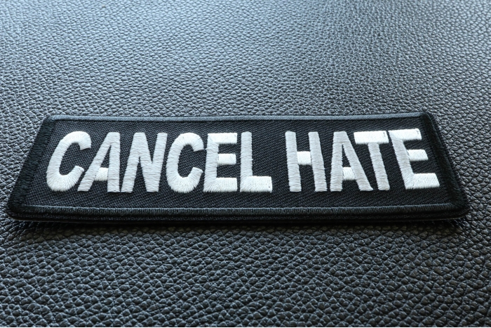 Cancel Hate Patch diagonal view
