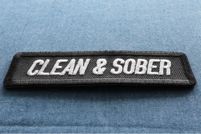 Clean and Sober Patch diagonal view