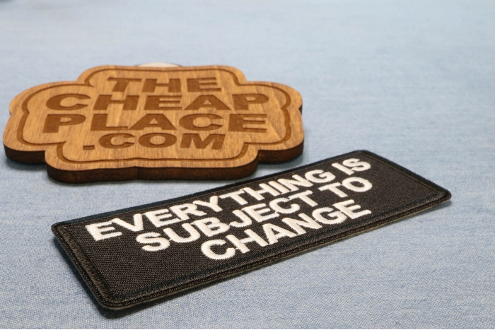 Everything is Subject to Change Patch diagonal view