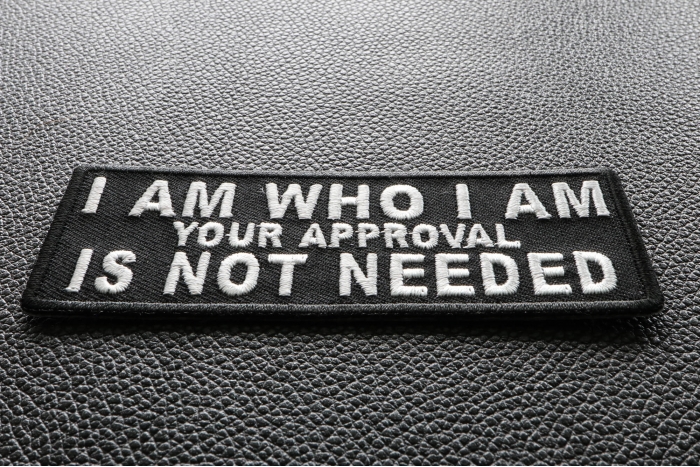 I Am Who I Am Your Approval Is Not Needed Patch diagonal view