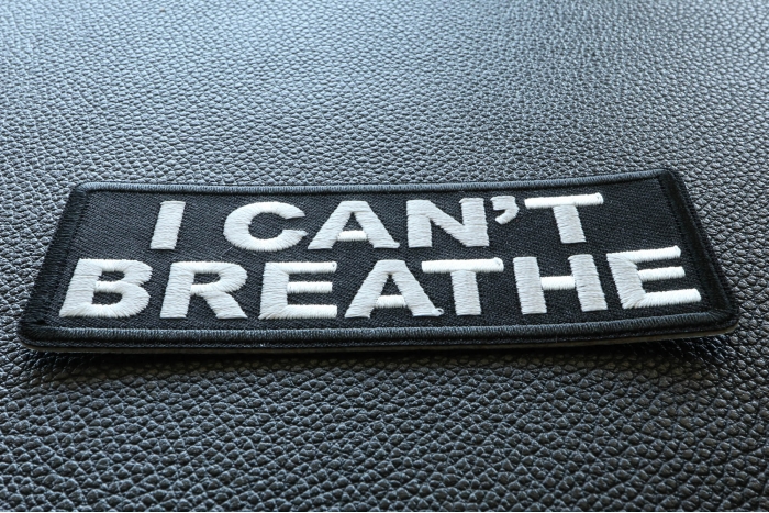 I Can't Breathe Patch diagonal view