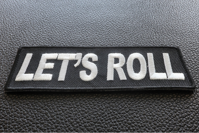 Let's Roll Iron on Fun Patch diagonal view