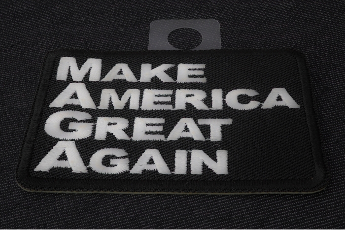 Make America Great Again Patch diagonal view