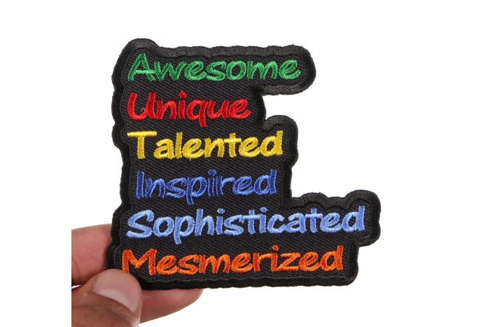 AUTISM Morale Patch shown on hand for size comparison