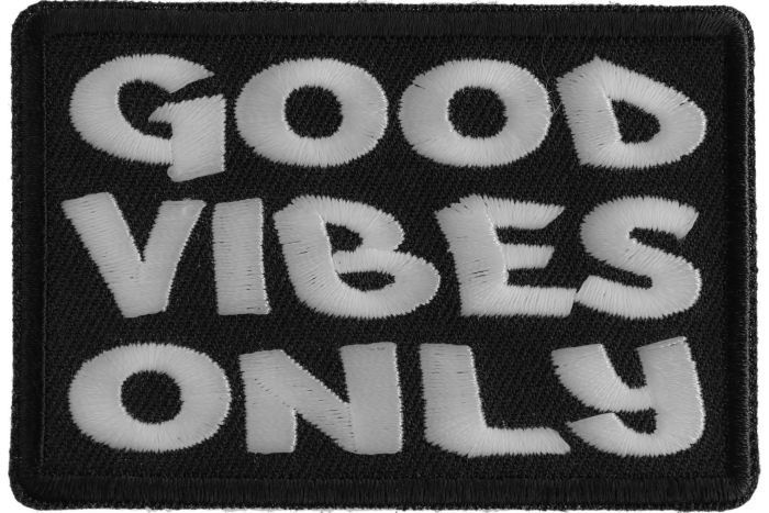Good Vibes Only Iron on Morale Patch