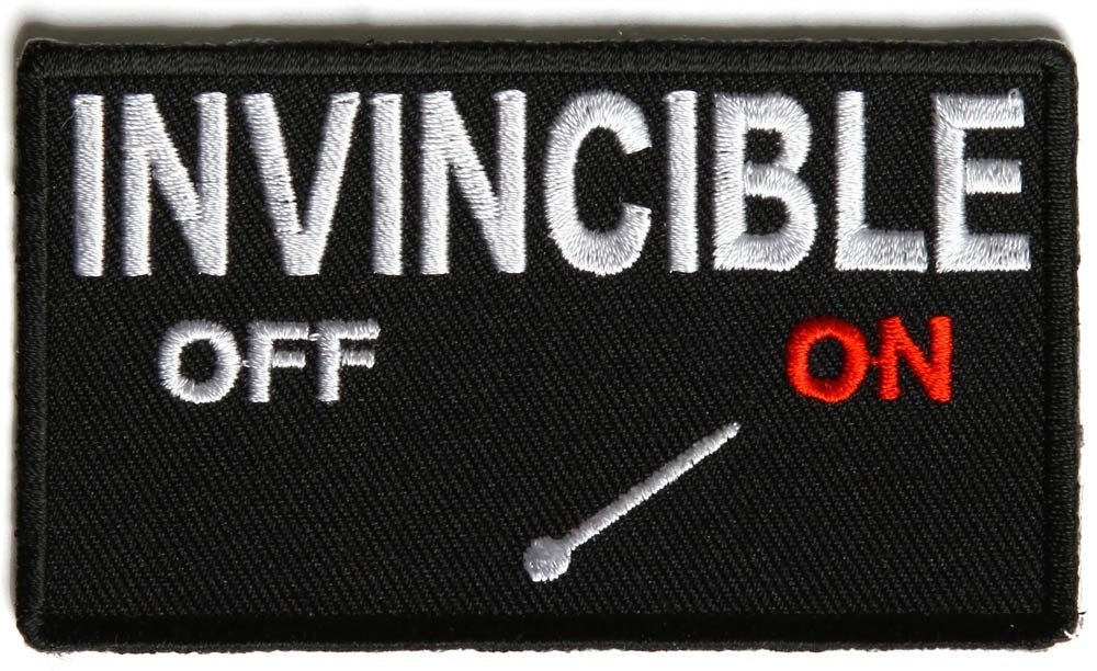 Invincible Mode On Iron on Morale Patch