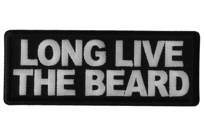 Long Live the Beard Iron on Morale Patch