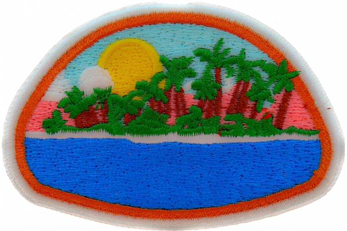 Paradise Island Iron on Patch