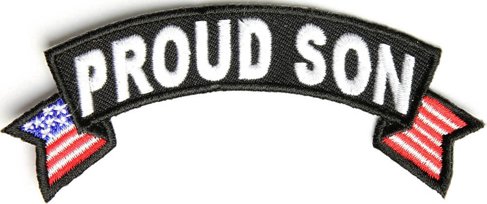 Proud Son US Flag Rocker Patch