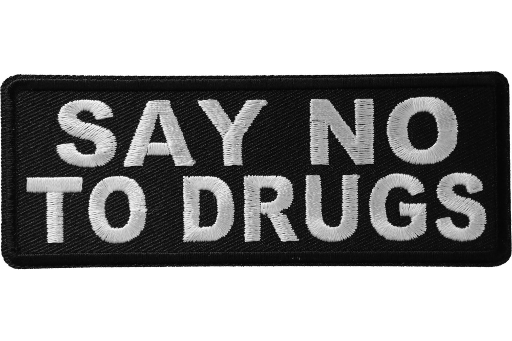 Say No To Drugs Iron on Morale Patch