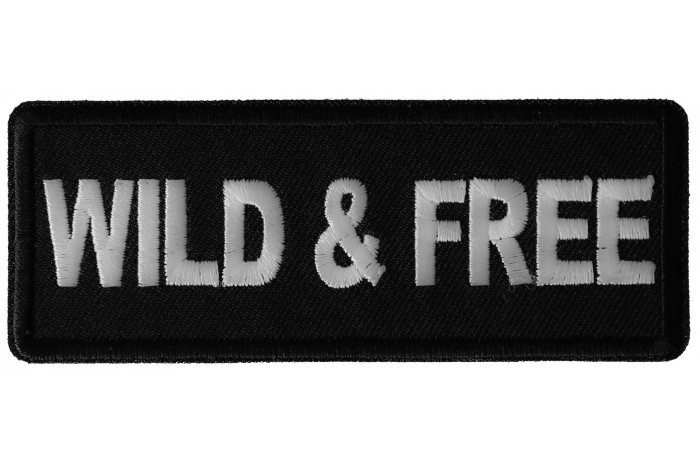 Wild and Free Iron on Morale Patch