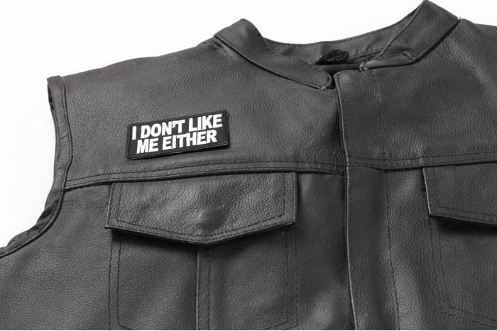 shown on leather vest