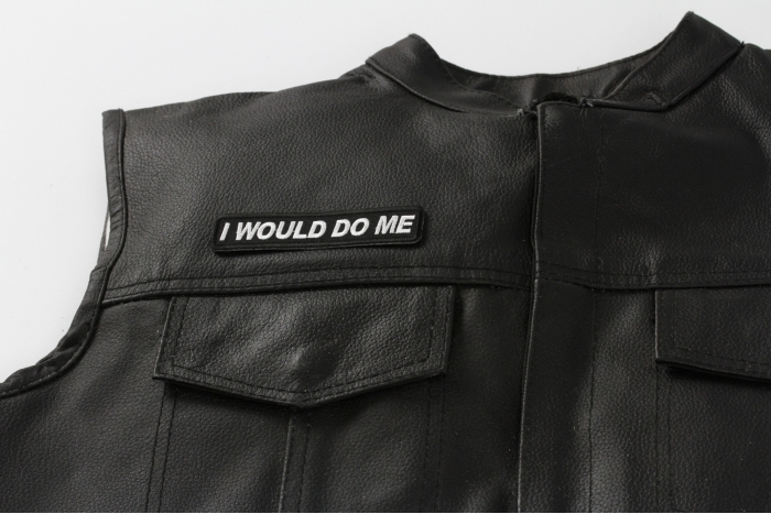  shown on leather vest