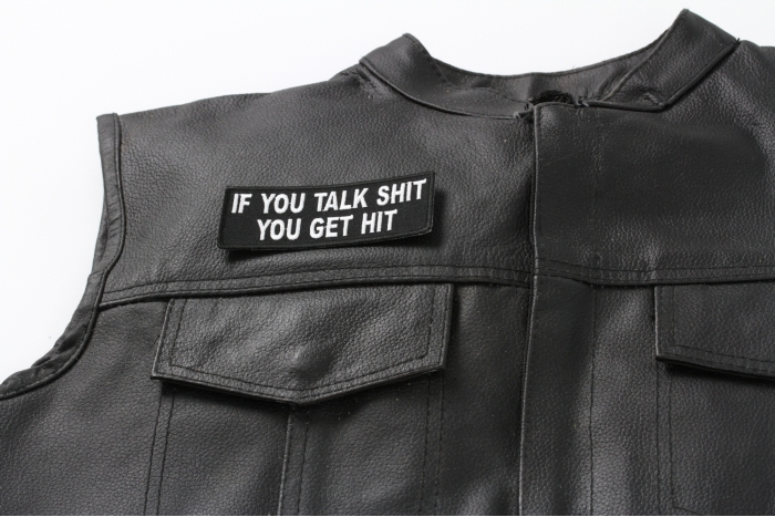  shown on leather vest