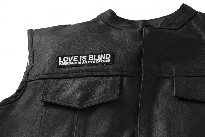  shown on leather vest