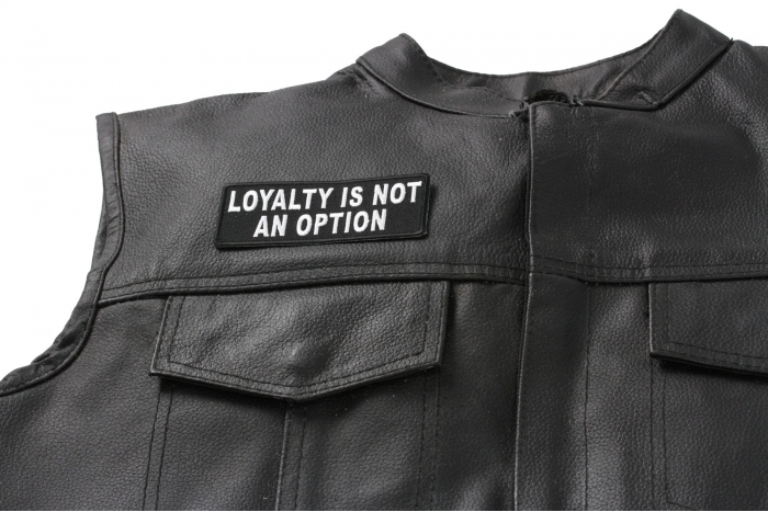  shown on leather vest