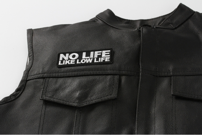  shown on leather vest