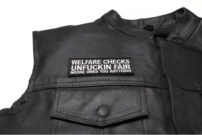 shown on leather vest