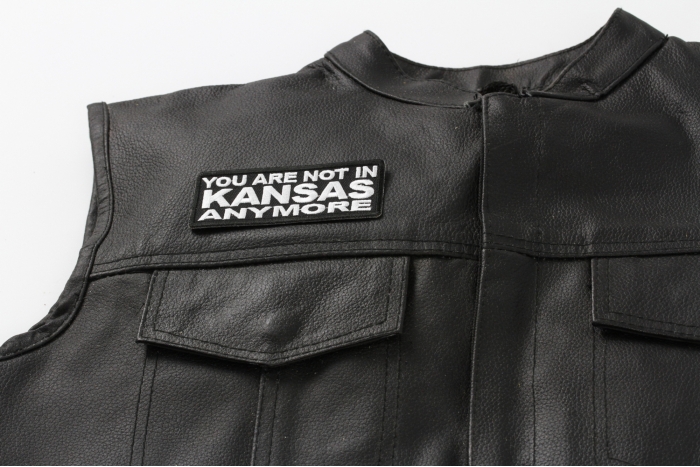  shown on leather vest