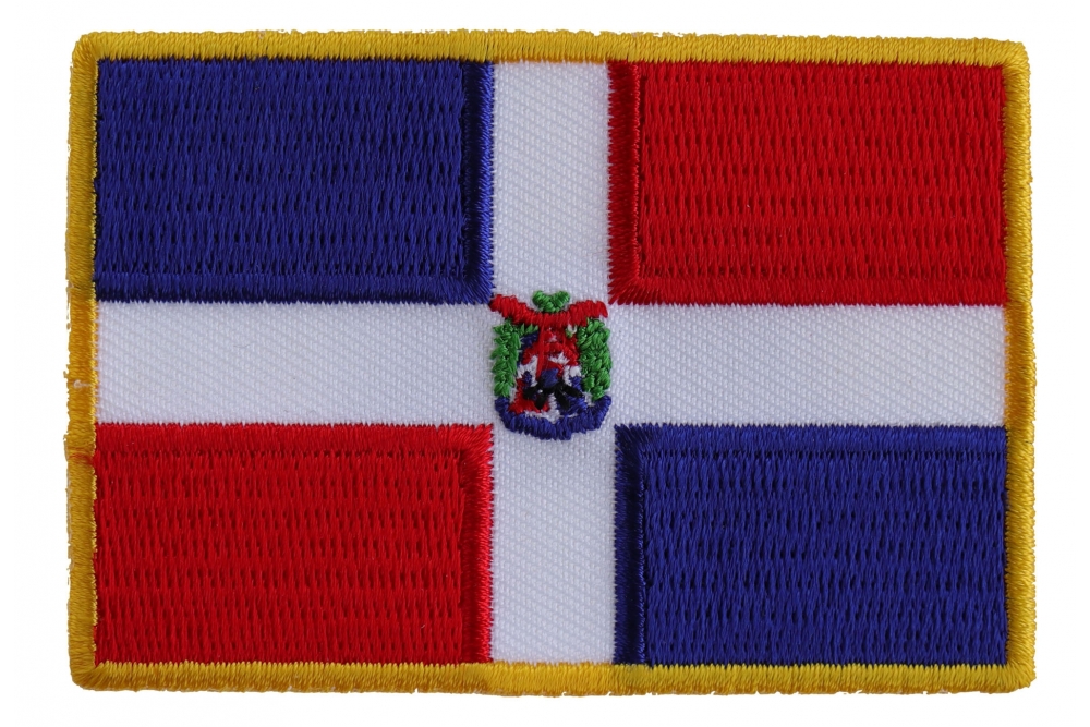 IRON or SEW-ON PATCH FLAG DOMINICAN REPUBLIC