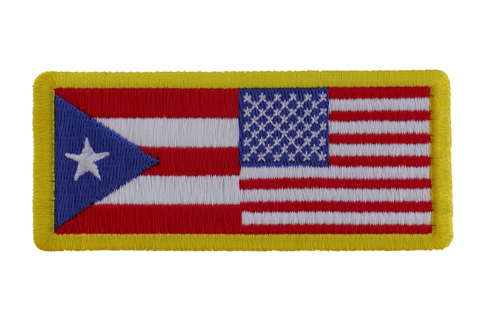 Puerto Rico Puerto rican American Flag Patch  Vest Jacket Biker Patch 