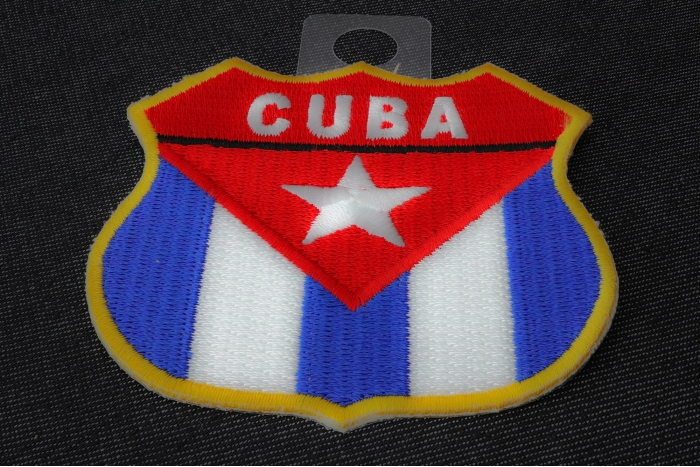 Cuba Shield Patch diagonal view