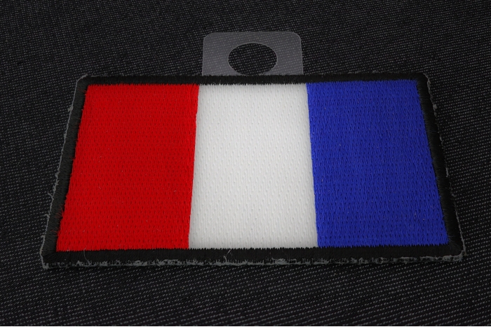 France Flag Patch diagonal view