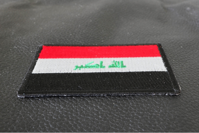 Iraq Flag Patch Iraq Flag Patch diagonal view