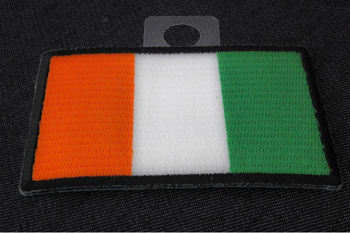 Irish Flag Patch diagonal view